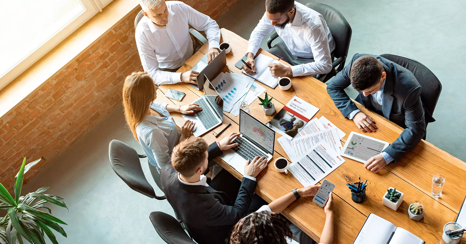 small business owner working 